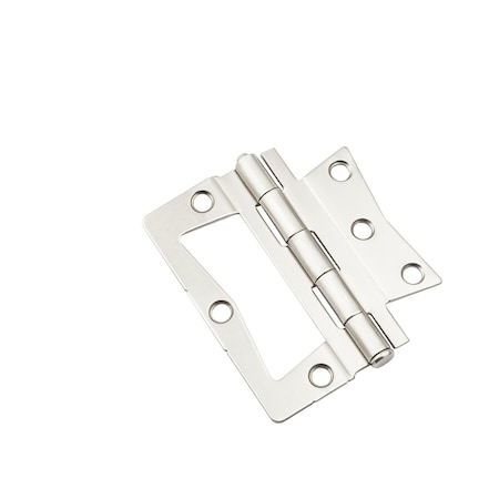 National Hardware National Hardware 3-1/2 in. L Satin Nickel Surface-Mounted Hinge 2 pk N830-437